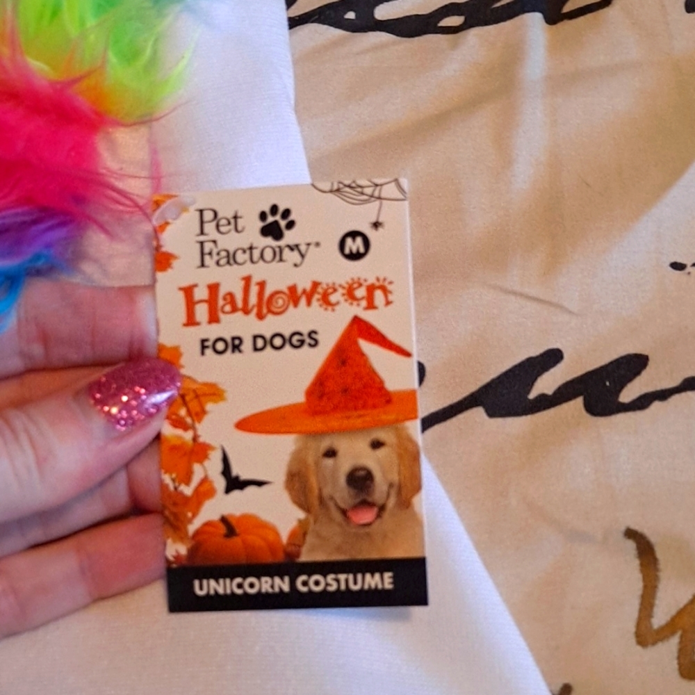 NWT Unicorn Halloween Costume by Pet Factory For Dogs or Cats - Picture 7 of 9